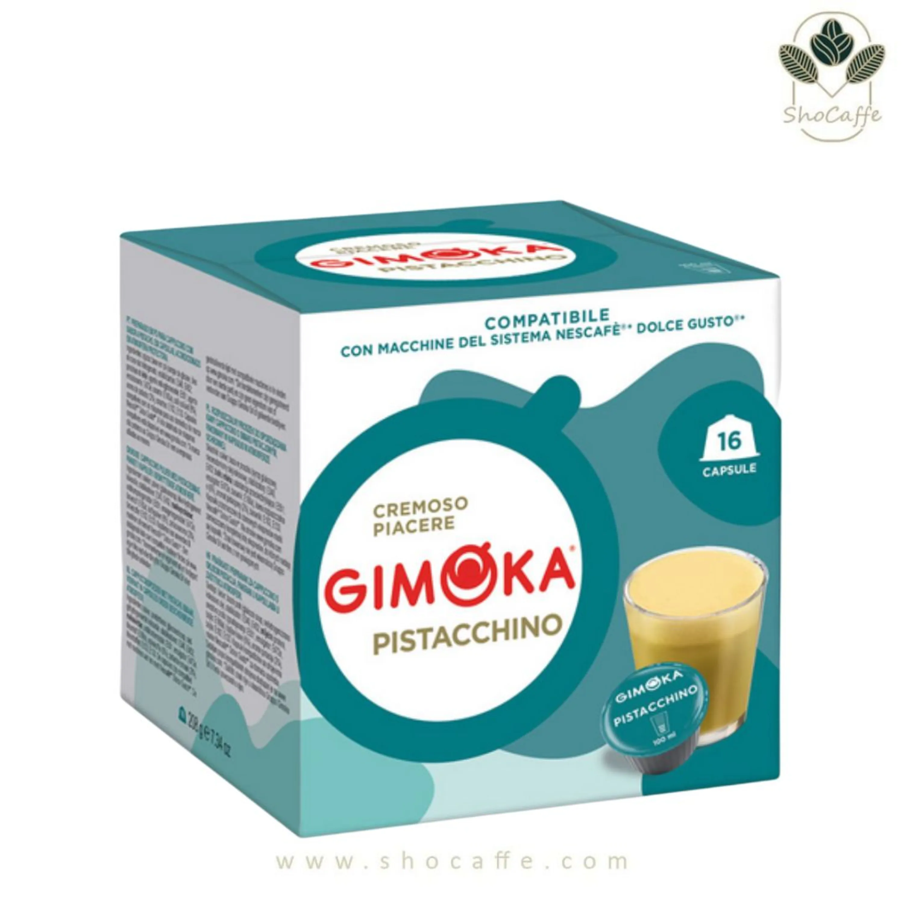 کپسول قهوه دولچه گوستو جیموکا مدل پسته Gimoka Pistacchino کپسول قهوه دولچه گوستو جیموکا مدل پسته Gimoka Pistacchino